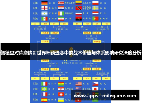 佩德里对阵摩纳哥世界杯预选赛中的战术价值与体系影响研究深度分析