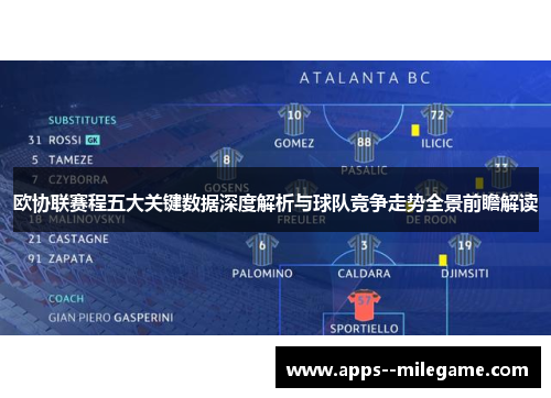 欧协联赛程五大关键数据深度解析与球队竞争走势全景前瞻解读