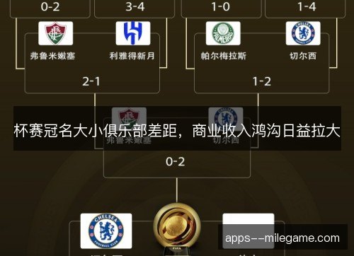 杯赛冠名大小俱乐部差距，商业收入鸿沟日益拉大